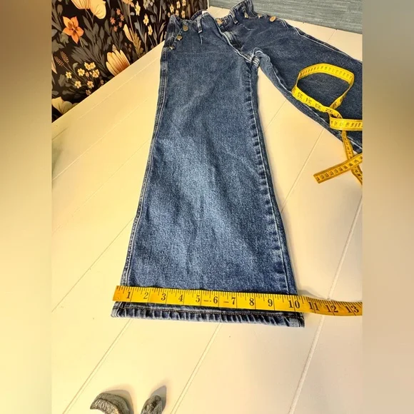 Zara Sailor Denim Jeans US 6 Wide Leg High Waist EUC - Picture 9 of 13